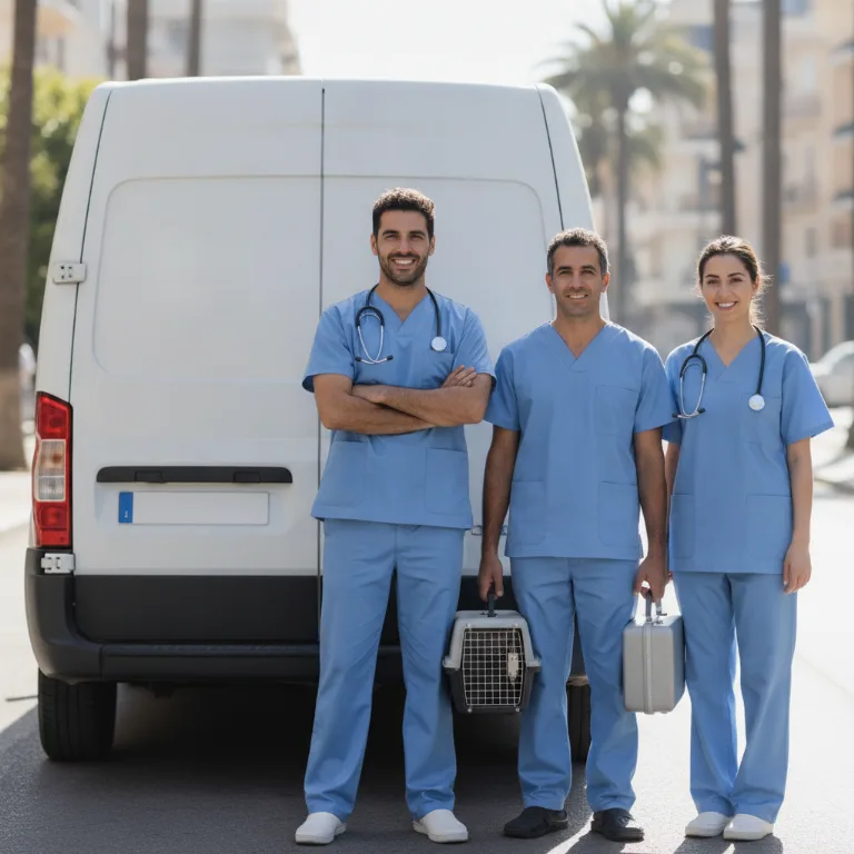 Veterinario equipo en Palomeras Bajas